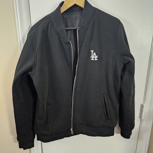 Los Angeles Dodgers Reversible Women's Fleece Jacket JH Design LA Zip MLB Sz L - Picture 3 of 9